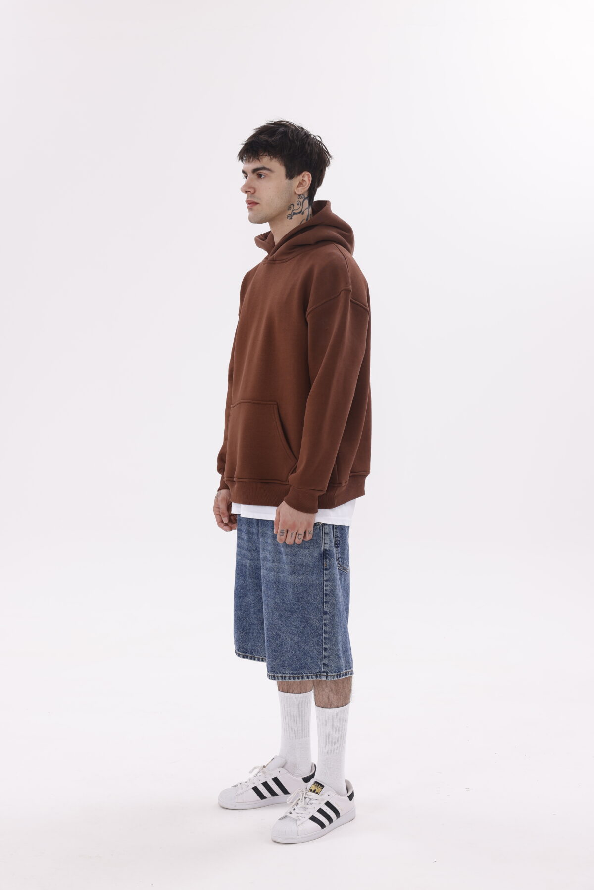 Basic Oversize Hoodie's (Düz Renk Kapüşonlu) - Görsel 3