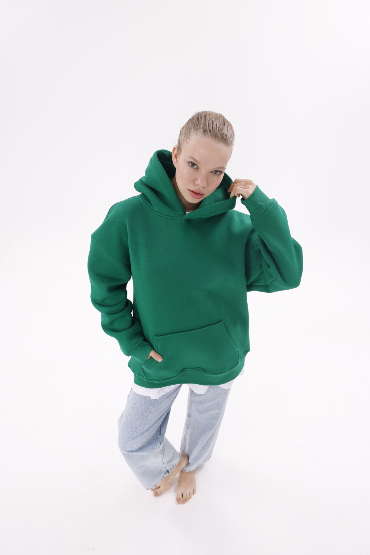Basic Oversize Hoodie's (Düz Renk Kapüşonlu) - Görsel 14