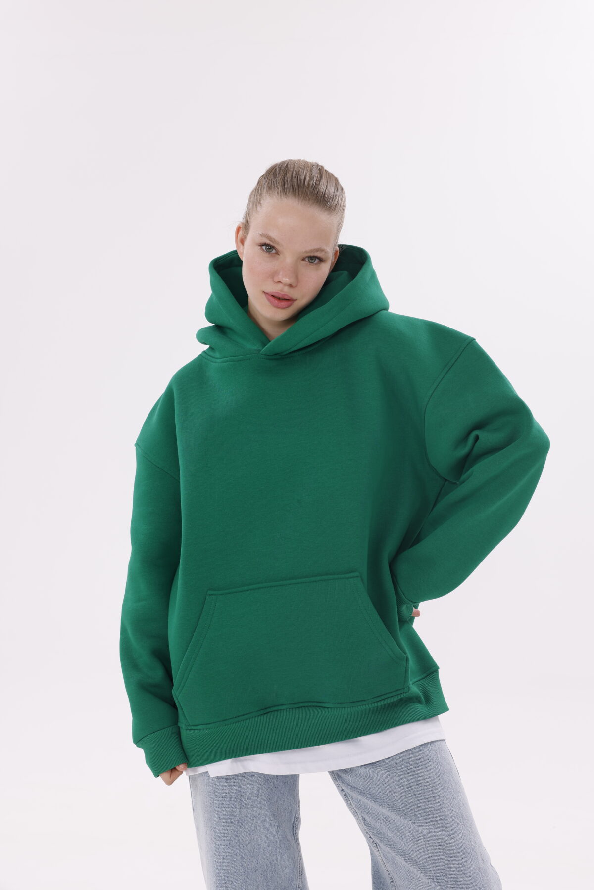 Basic Oversize Hoodie's (Düz Renk Kapüşonlu) - Görsel 13