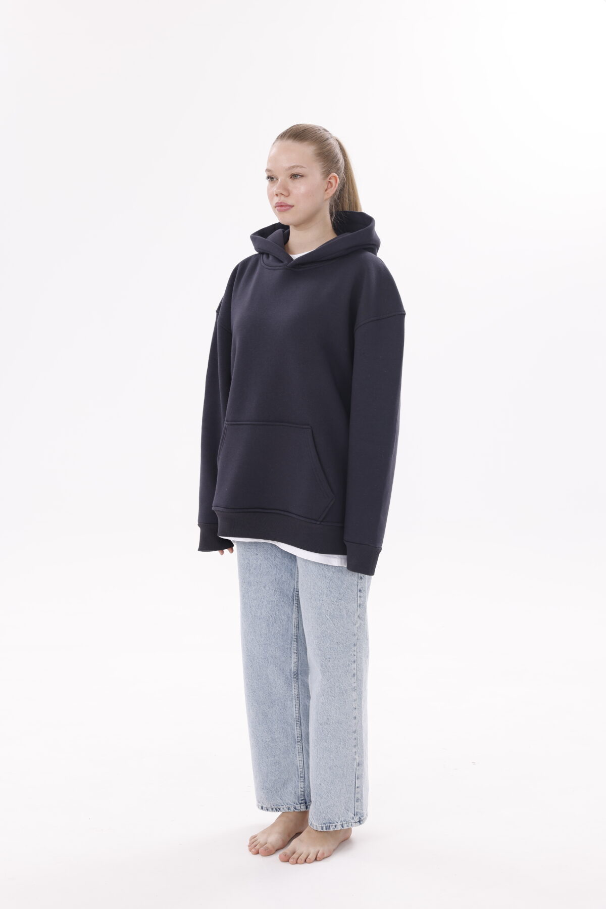 Basic Oversize Hoodie's (Düz Renk Kapüşonlu) - Görsel 17