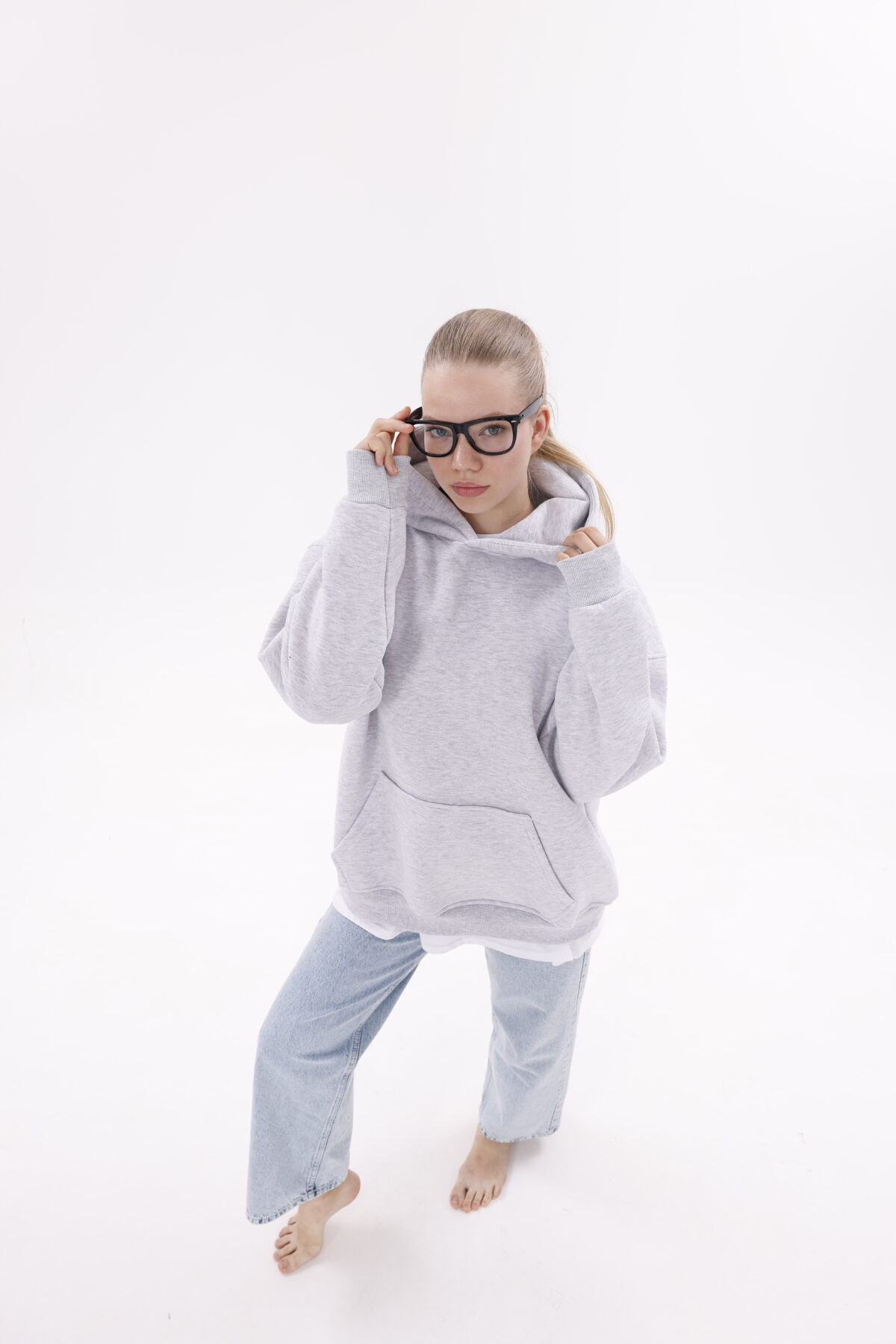 Basic Oversize Hoodie's (Düz Renk Kapüşonlu) - Görsel 22