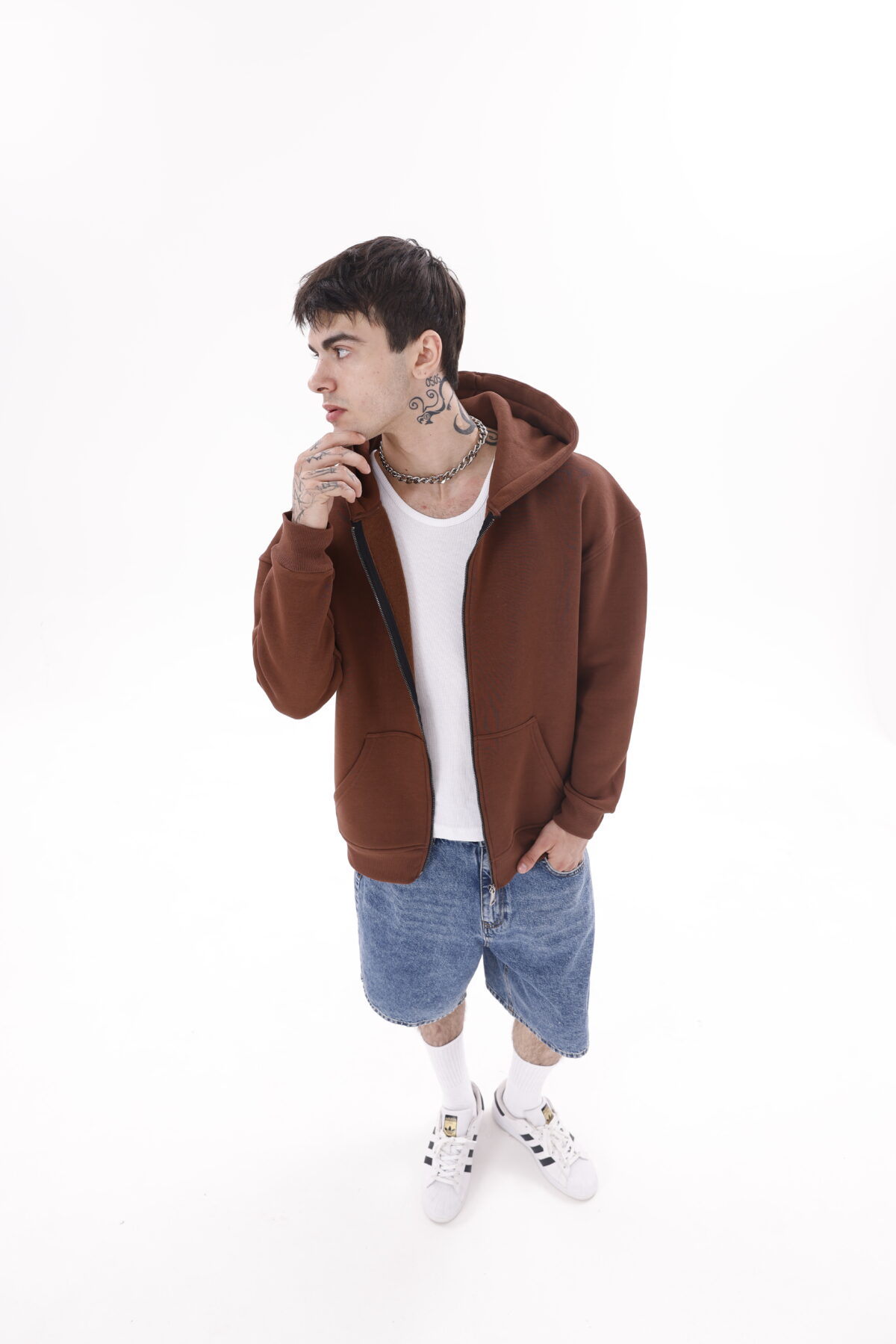 Basic Zipper Oversize Hoodie's (Fermuarlı Kapüşon) - Görsel 2