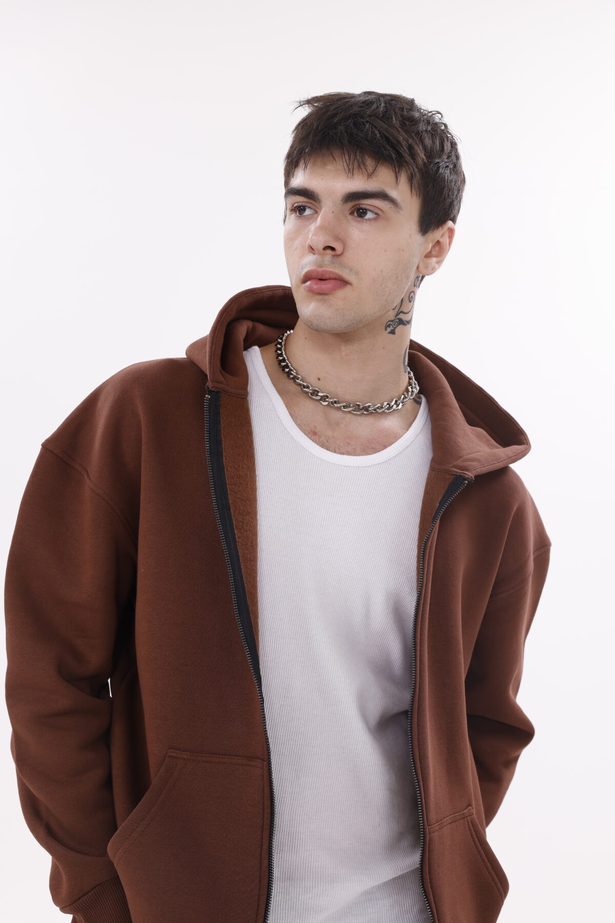 Basic Zipper Oversize Hoodie's (Fermuarlı Kapüşon)