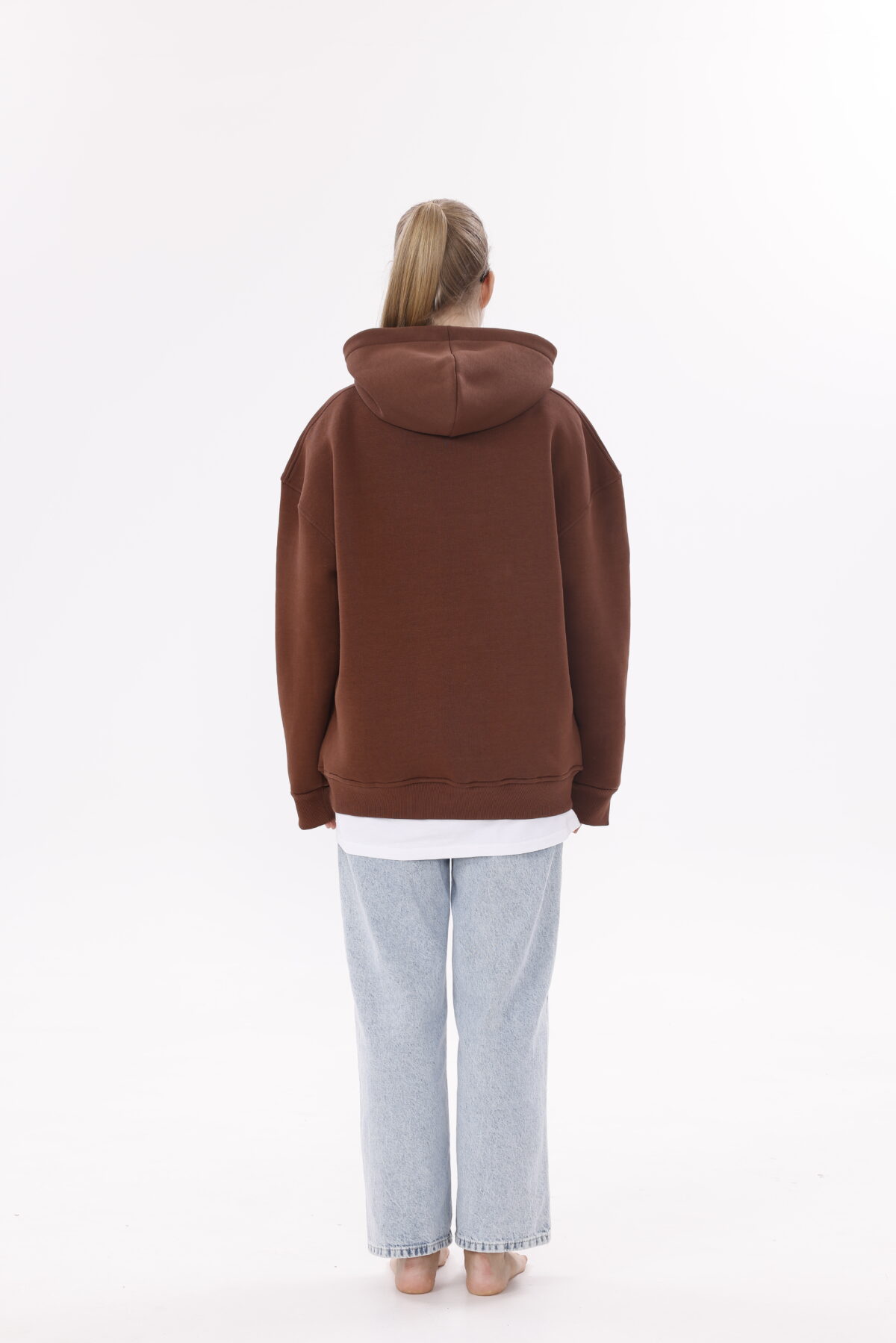 Basic Oversize Hoodie's (Düz Renk Kapüşonlu) - Görsel 4