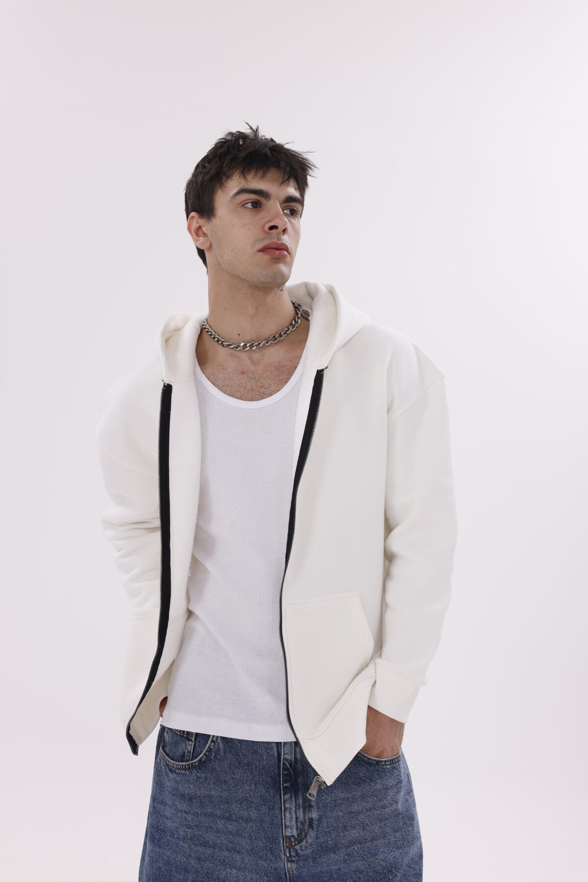 Basic Zipper Oversize Hoodie's (Fermuarlı Kapüşon) - Görsel 18