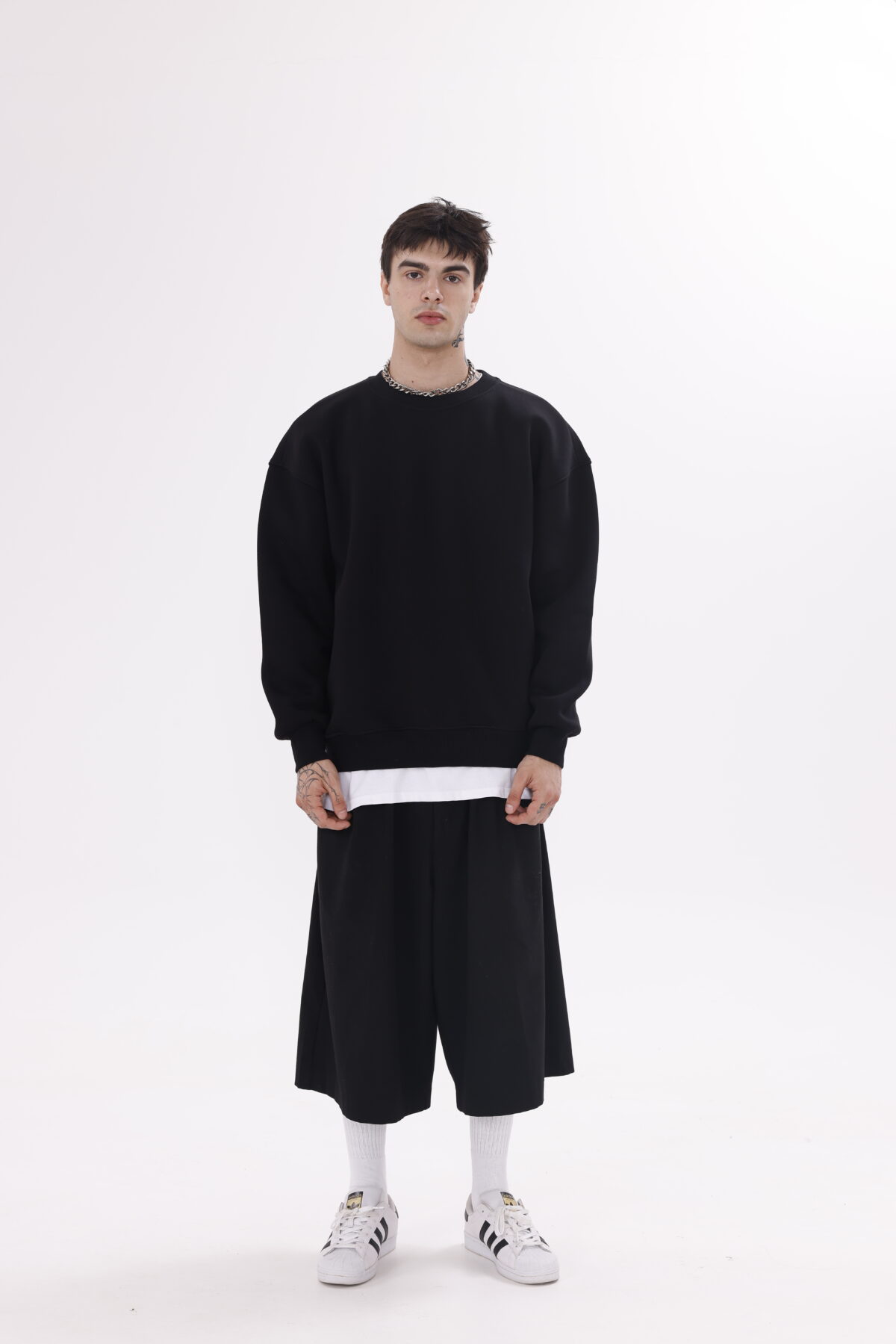 Basic Oversize Sweatsirt's (Düz Renk Bisiklet Yaka) - Görsel 7