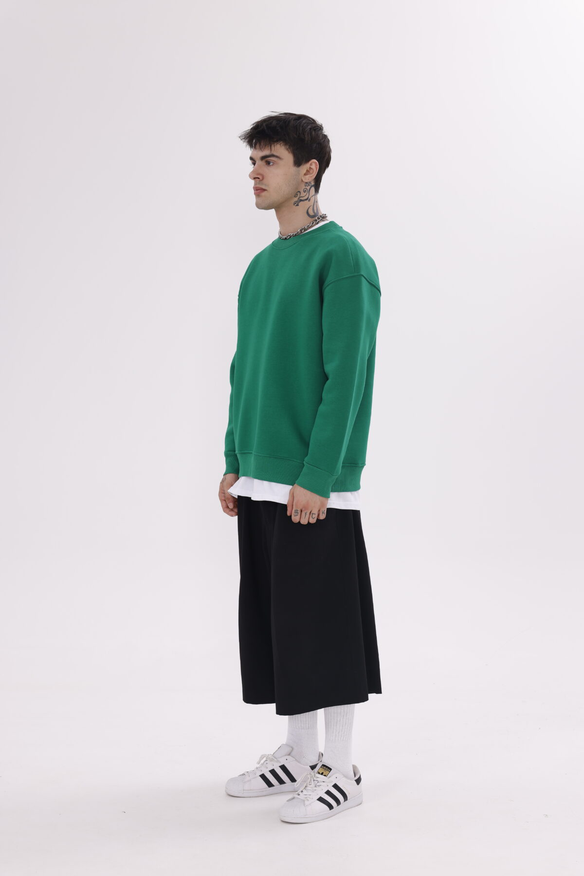 Basic Oversize Sweatsirt's (Düz Renk Bisiklet Yaka) - Görsel 4