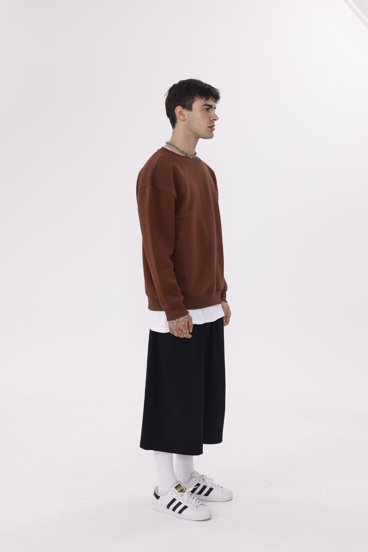 Basic Oversize Sweatsirt's (Düz Renk Bisiklet Yaka) - Görsel 2