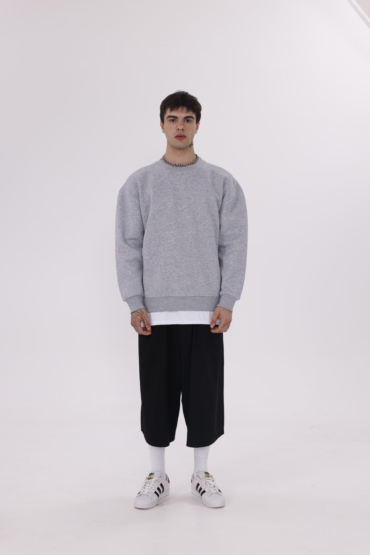 Basic Oversize Sweatsirt's (Düz Renk Bisiklet Yaka) - Görsel 15