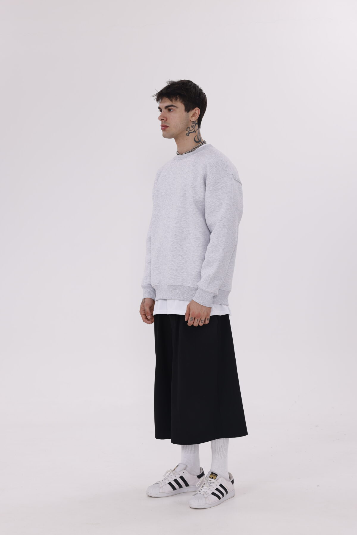 Basic Oversize Sweatsirt's (Düz Renk Bisiklet Yaka) - Görsel 11