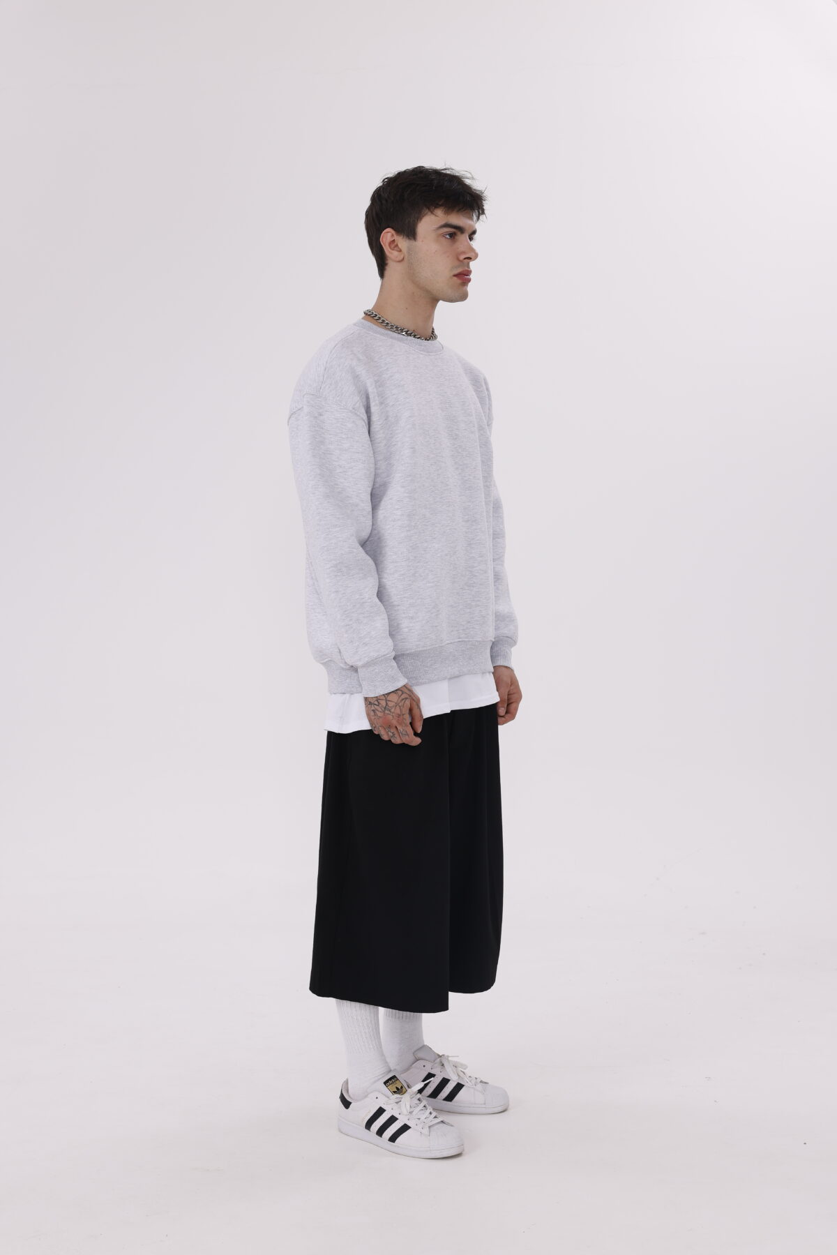Basic Oversize Sweatsirt's (Düz Renk Bisiklet Yaka) - Görsel 10