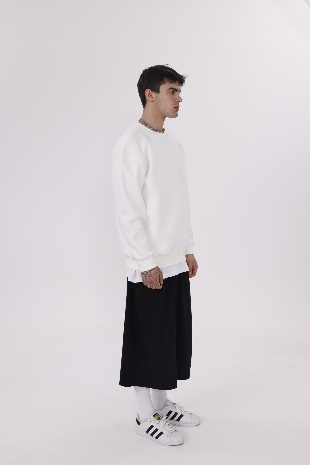 Basic Oversize Sweatsirt's (Düz Renk Bisiklet Yaka) - Görsel 8