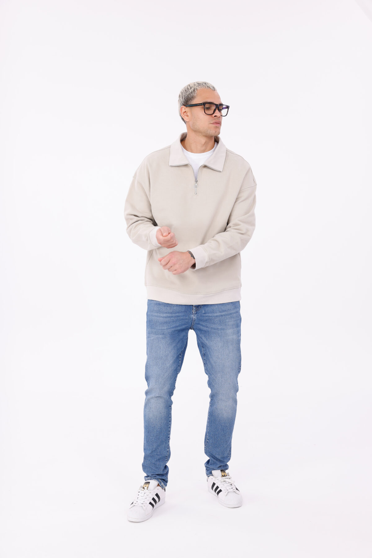 Yarım Fermuarlı Sweatshirt - Görsel 2