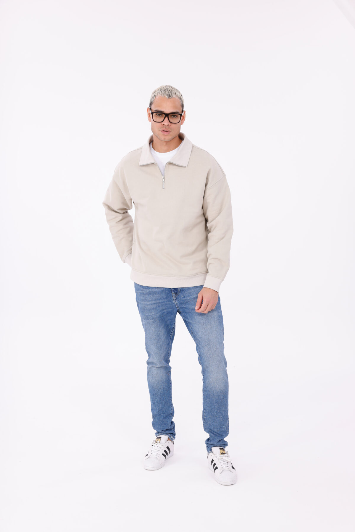 Yarım Fermuarlı Sweatshirt - Görsel 3