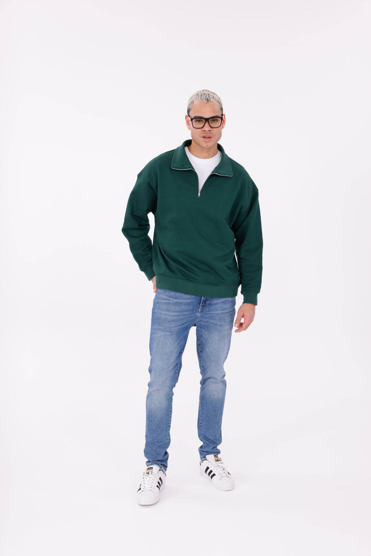 Yarım Fermuarlı Sweatshirt - Görsel 5