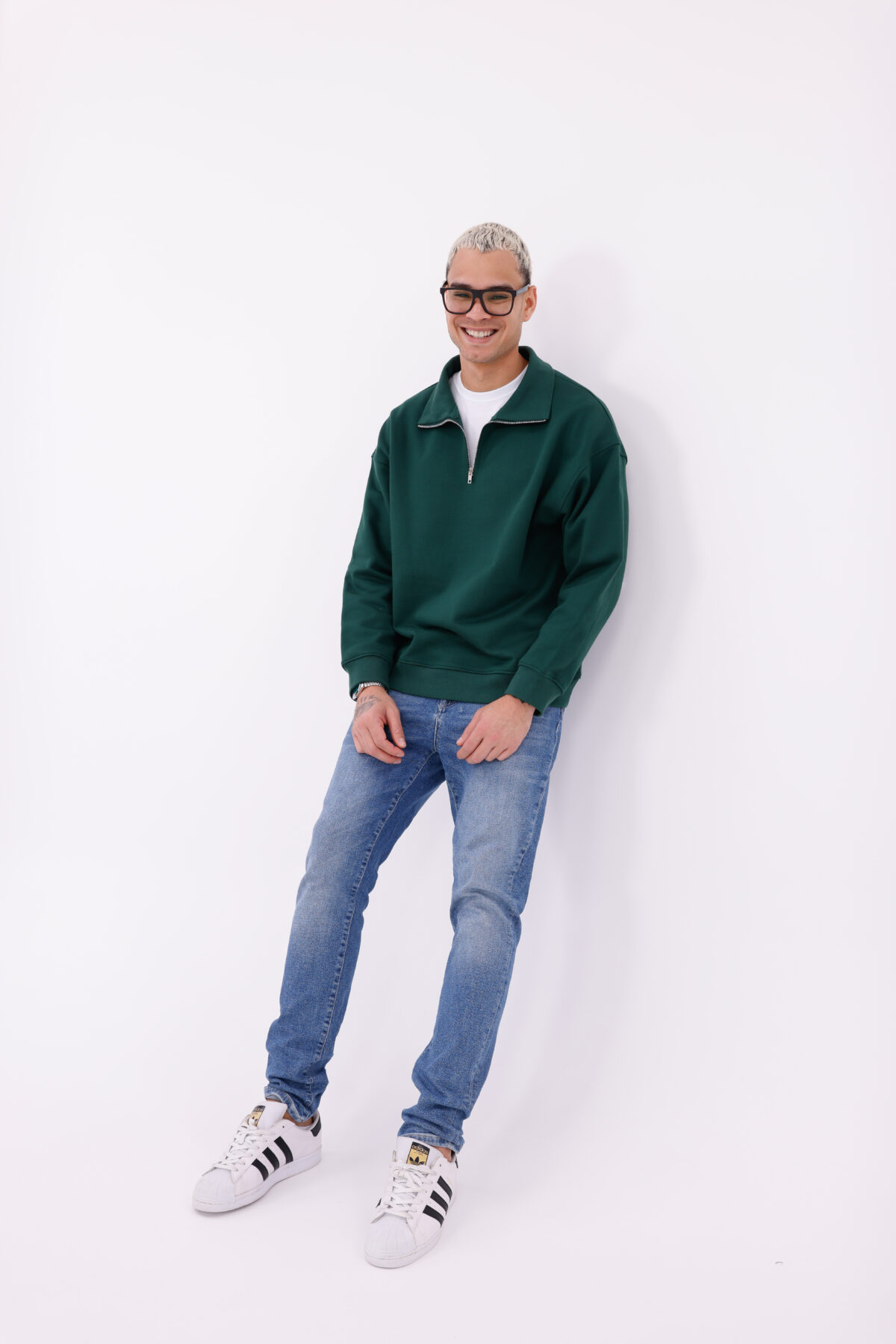 Yarım Fermuarlı Sweatshirt - Görsel 7