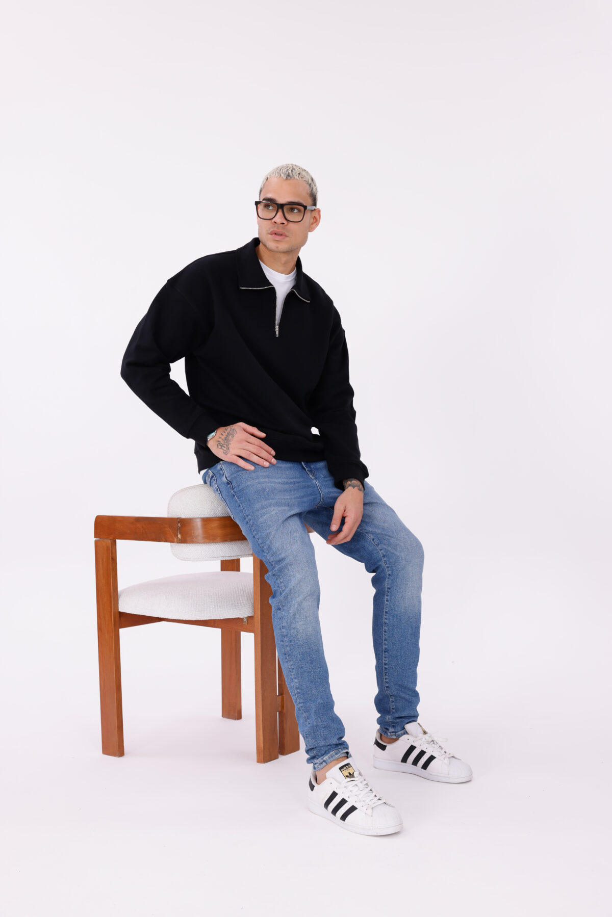 Yarım Fermuarlı Sweatshirt - Görsel 9