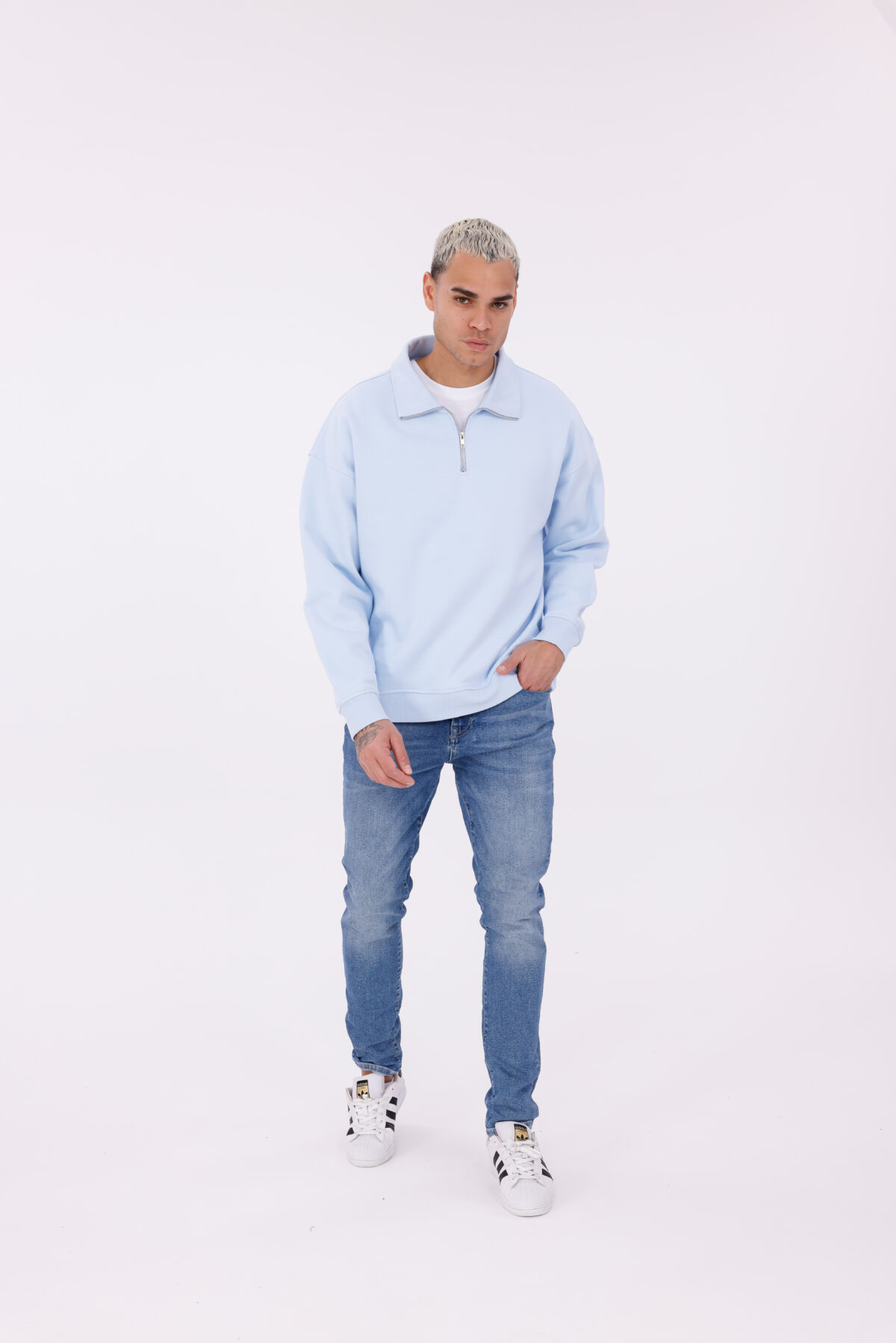 Yarım Fermuarlı Sweatshirt - Görsel 11