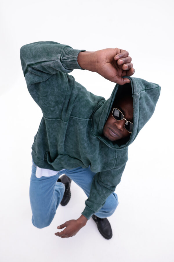 Basic Asit Yıkamalı Hoodie