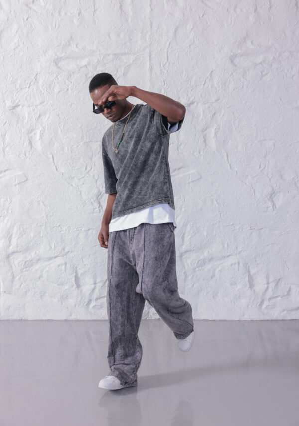 Asit Yıkama T'shirt Baggy Takım