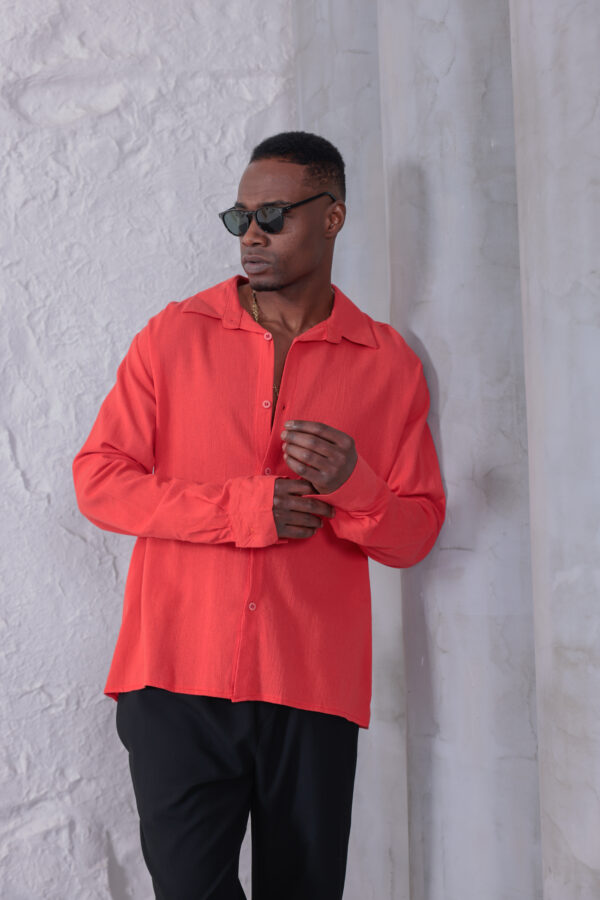 Orjinal %100 Pamuk Keten Gömlek