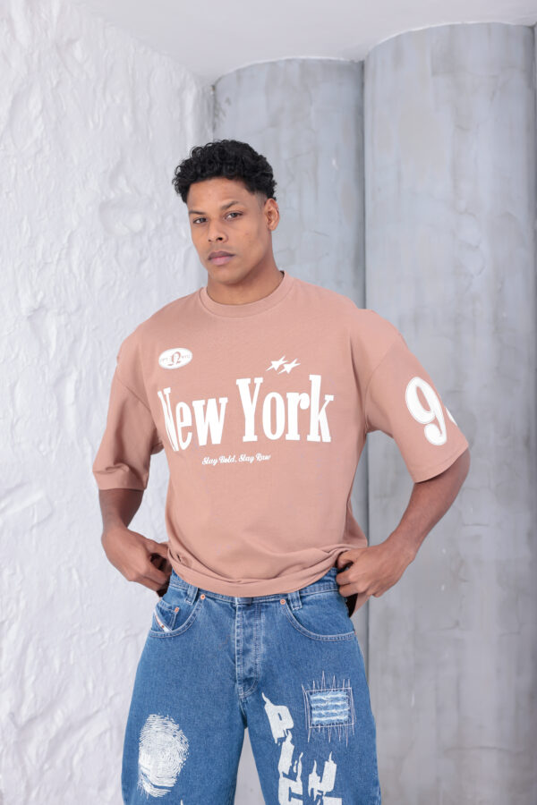 New York (Göğüs ve KoL Baskılı) Tişört