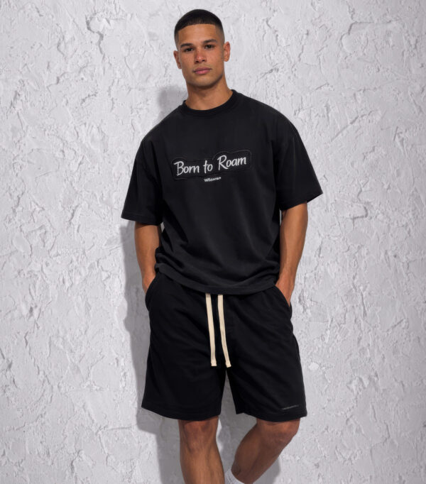 Aplike Üzeri Nakış Yazılı Tişört